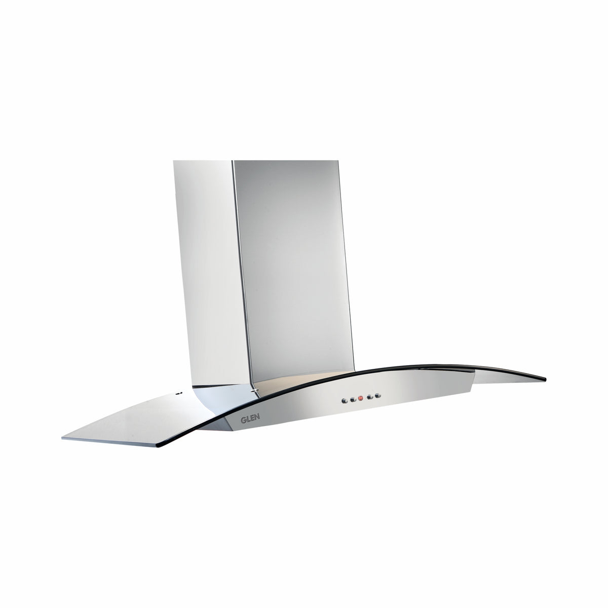 Glen 90cm Curved Glass Designer Chimney 6071 — Glen chimney